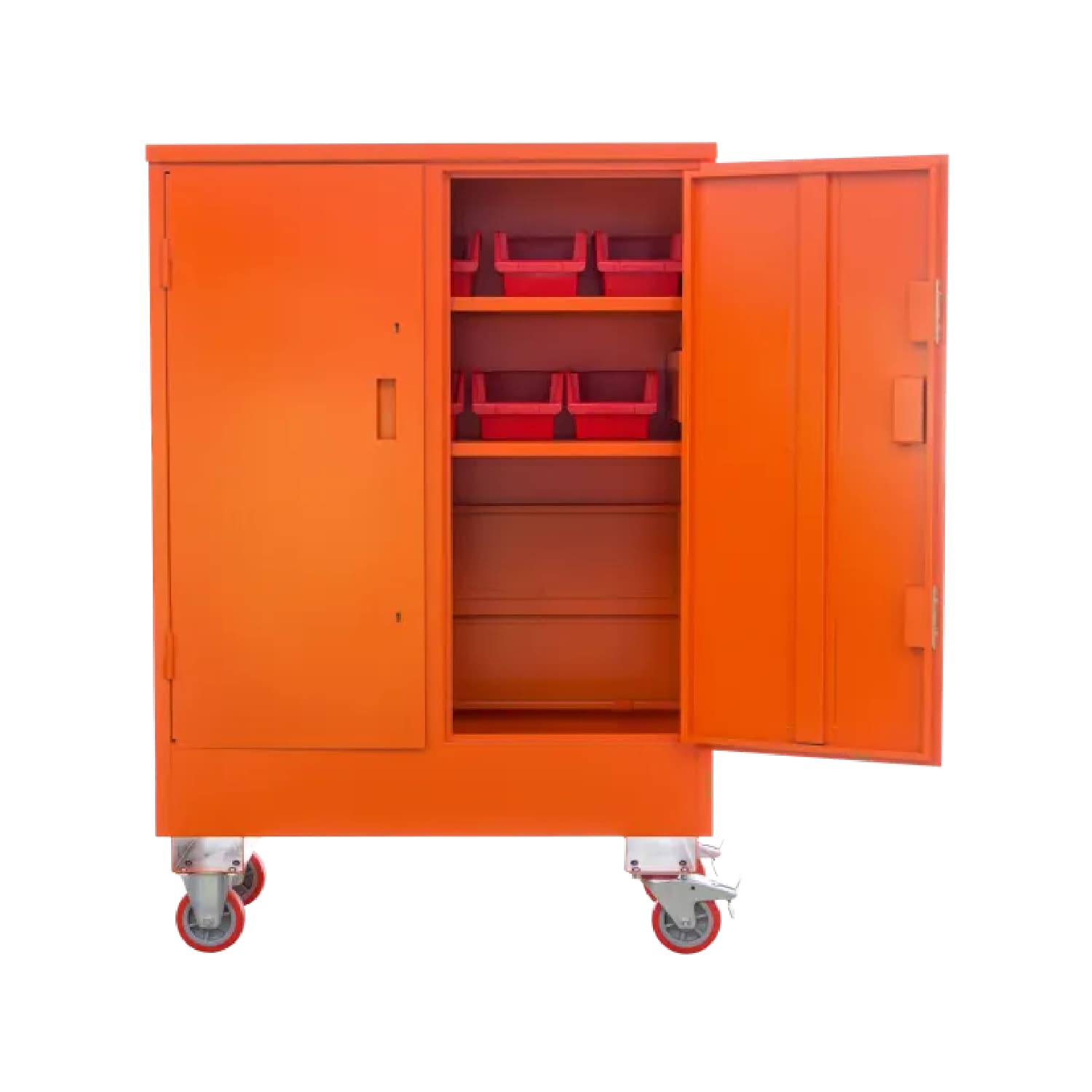Storage Cabinet With Bins