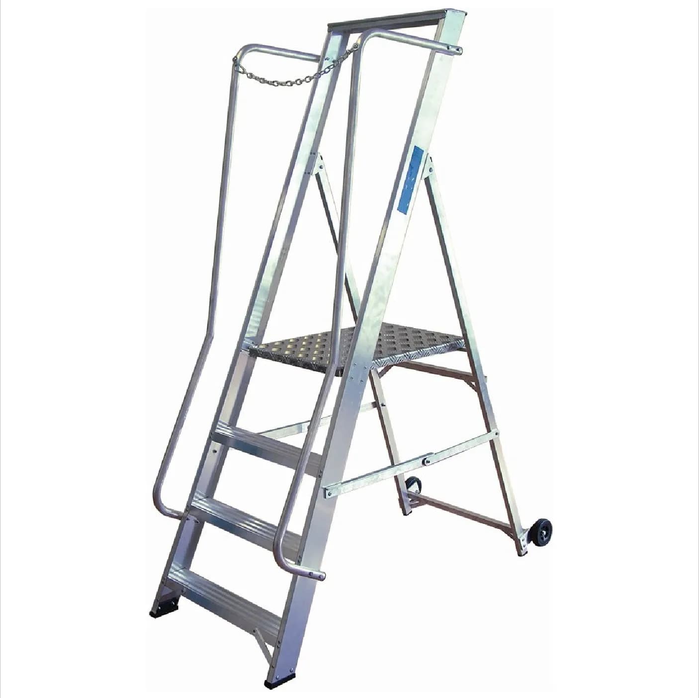 Aluminium step ladder (extra wide)